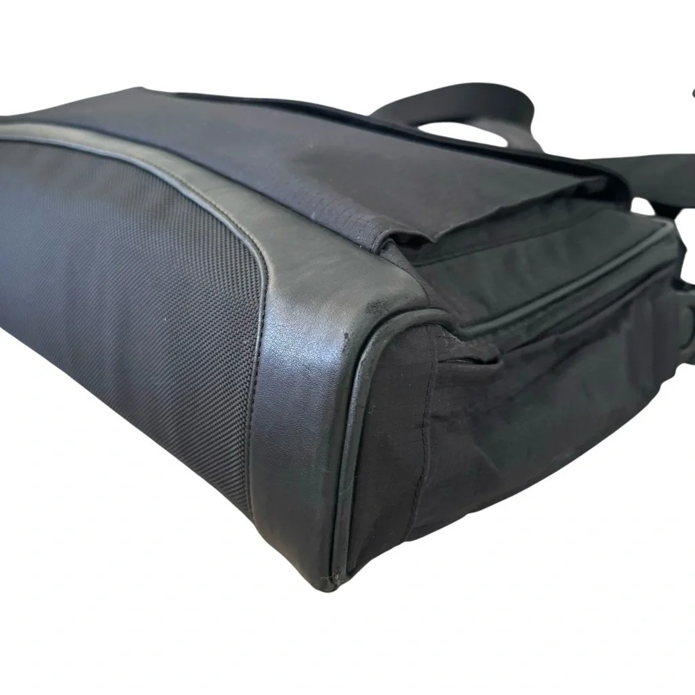 TUMI Alpha Laptop Bag Briefcase Black Ballistic Nylon Travel Bag